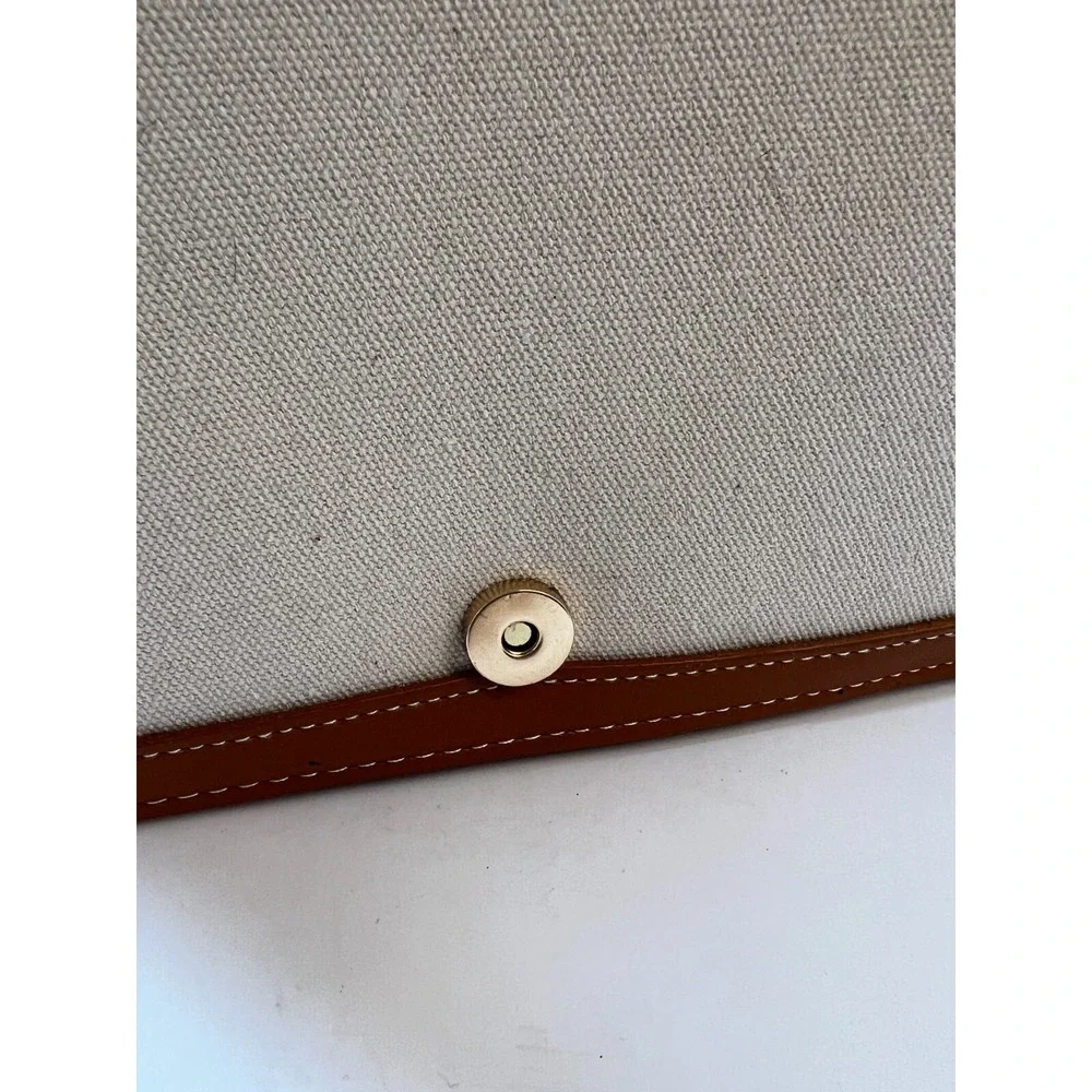 Loulu Women's Handbag Purse Crossbody‎ Beige and Camel